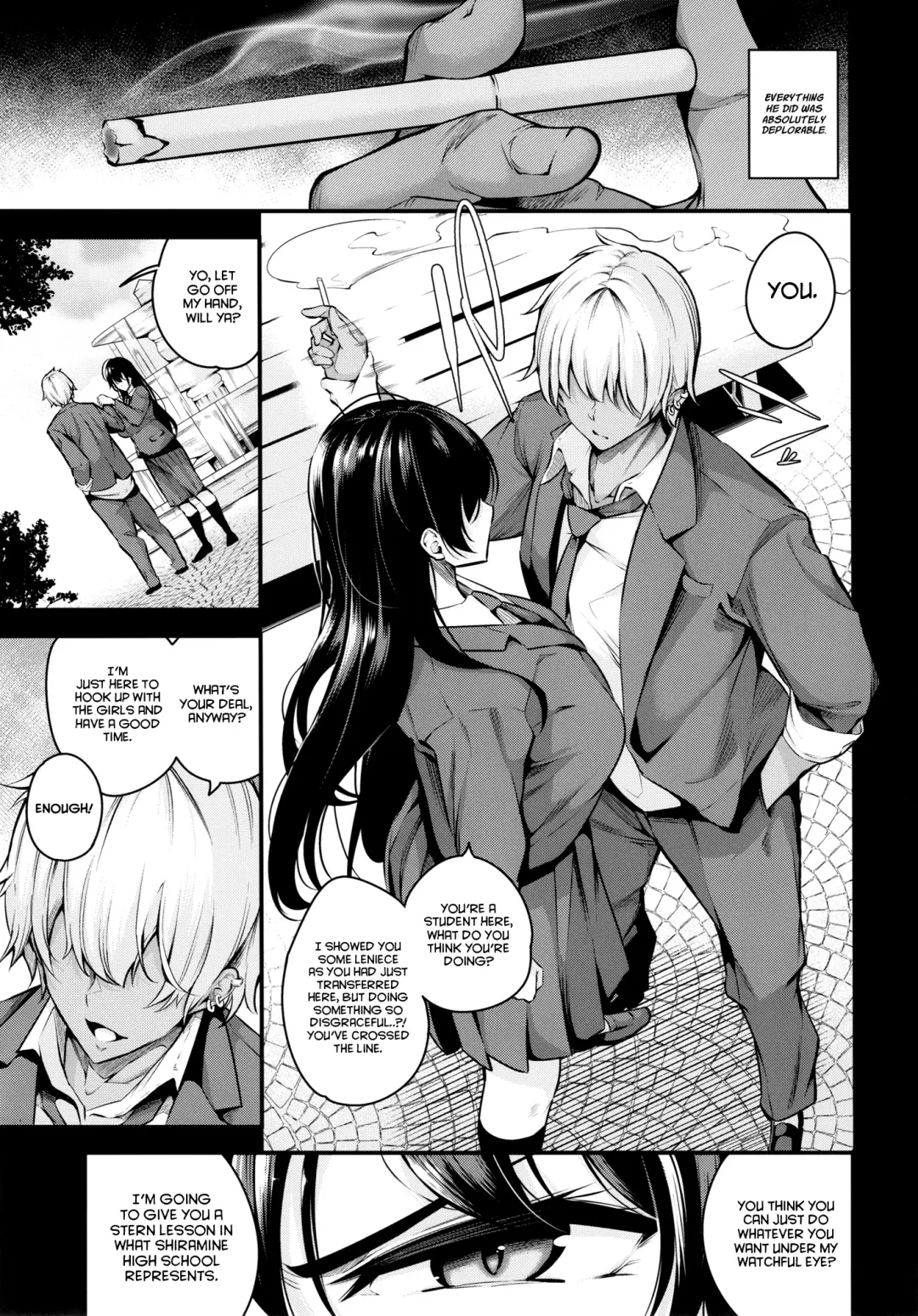 [Nasipasuta] Shiramine Gakuen no Mesubuta Kaichou | Sow President of the Shiramine Academy Fhentai - Page 7