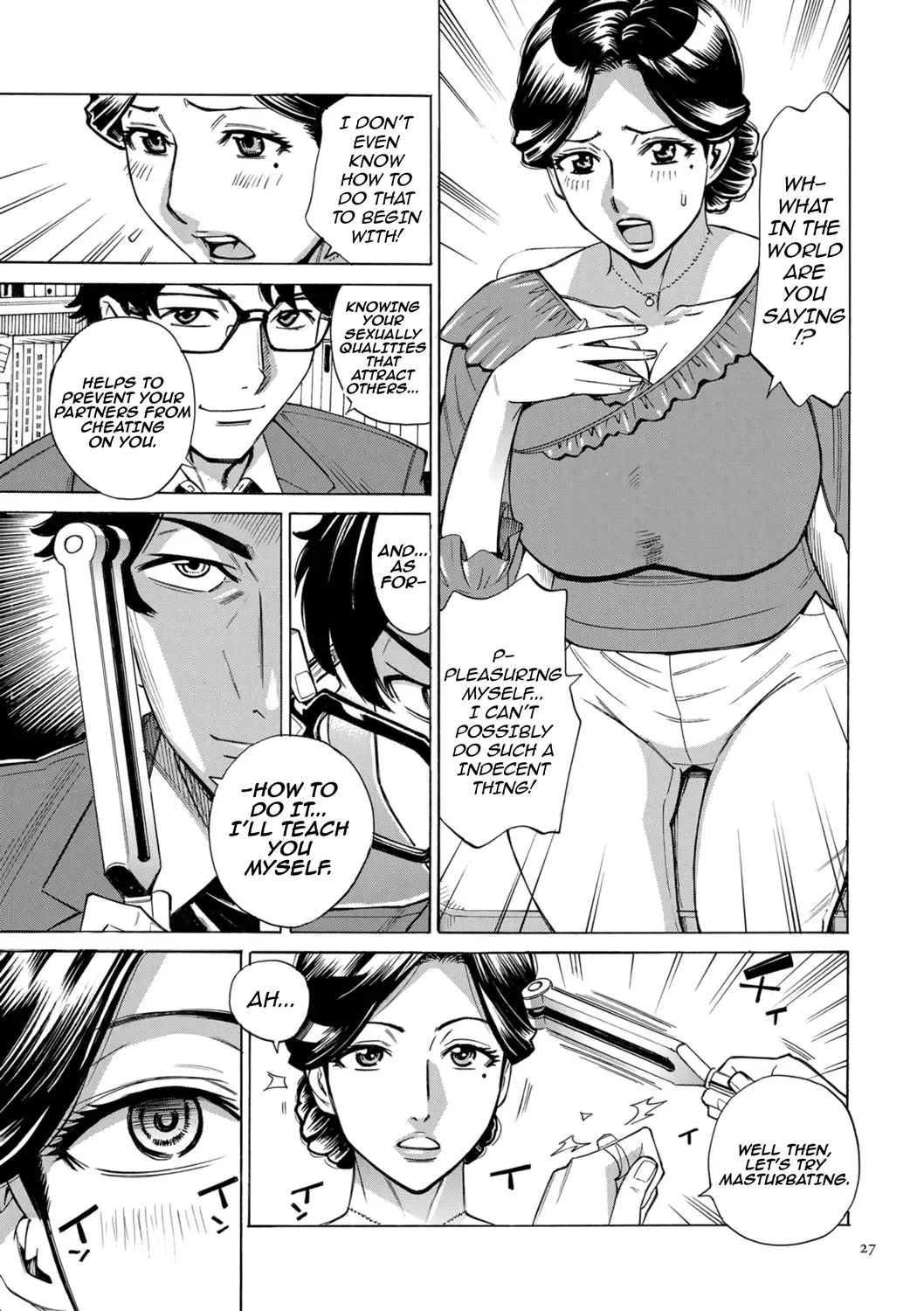 [Makibe Kataru] Hitozuma Hypnotherapy Ch. 1-3 Fhentai - Page 27