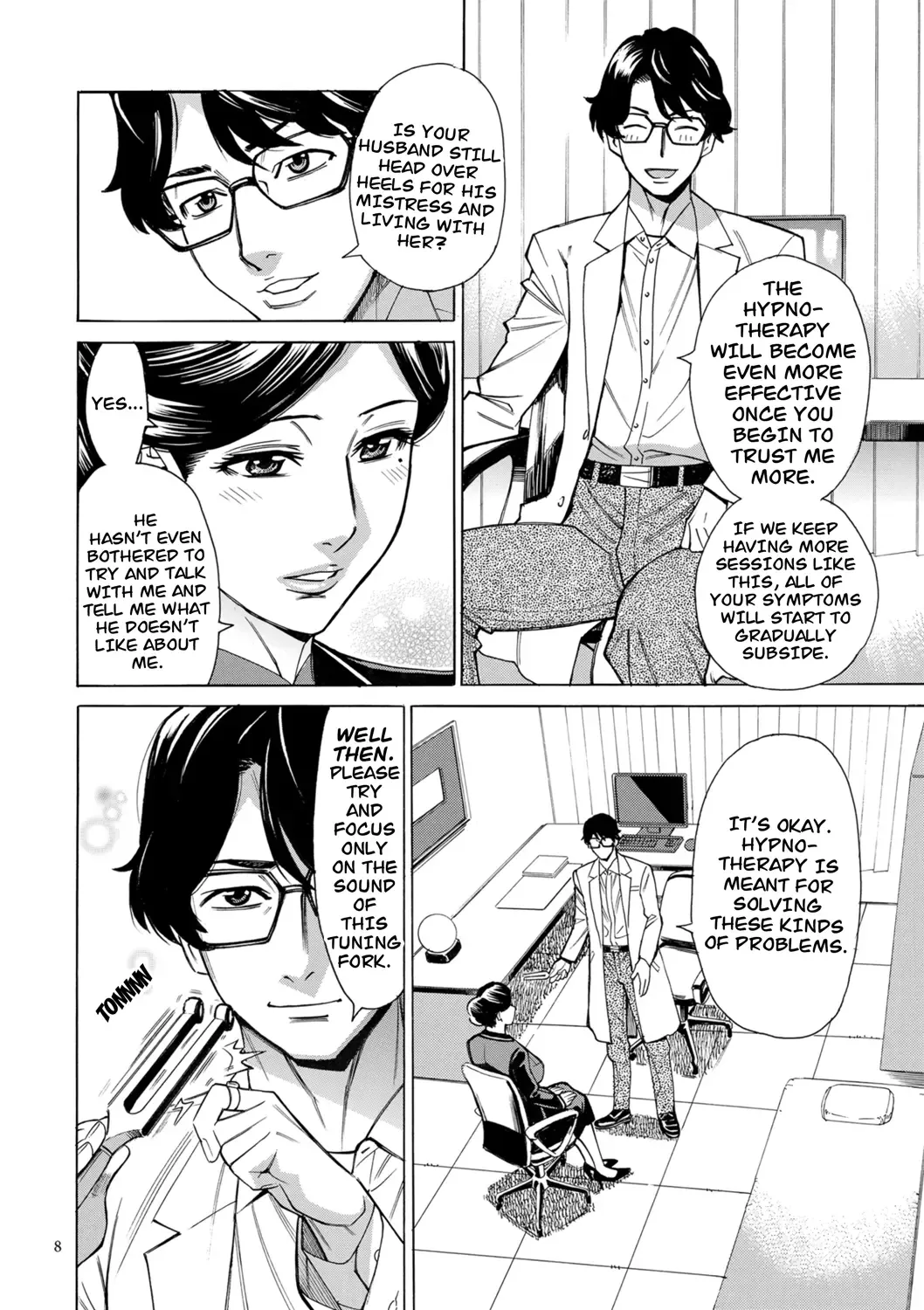 [Makibe Kataru] Hitozuma Hypnotherapy Ch. 1-3 Fhentai - Page 8