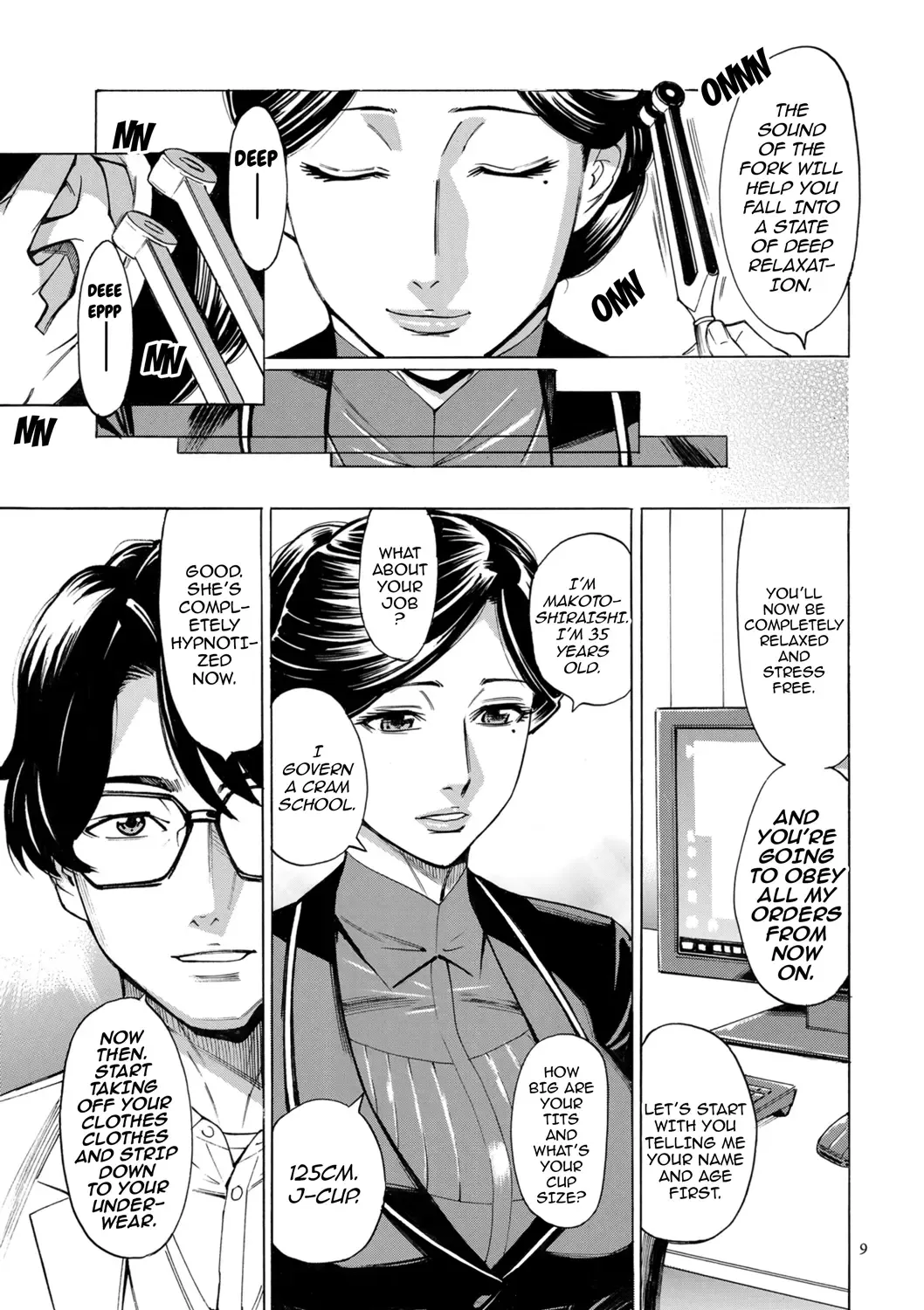 [Makibe Kataru] Hitozuma Hypnotherapy Ch. 1-3 Fhentai - Page 9