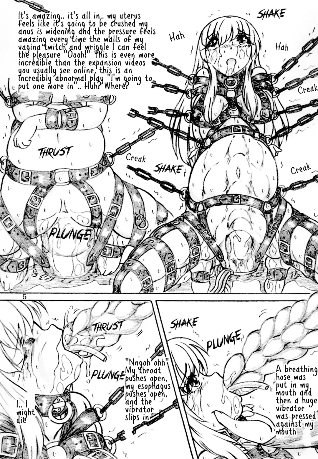 [Sumomo Ex] Joshidai nama zenshin kōsoku naizō kakuchō kyōsei zetchō | College girl fully restrained internal organs expanded forced to climax Fhentai - Page 5