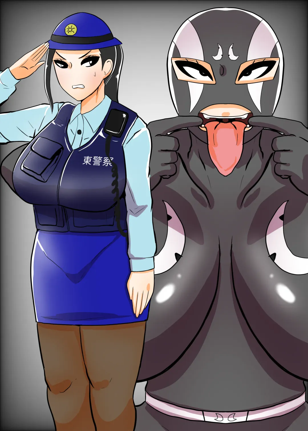 [Creople] Fujin Keikan Sentouin "Ryouko" ~Aru Oushuuhin DVD no Kiroku~ Fhentai - Page 2