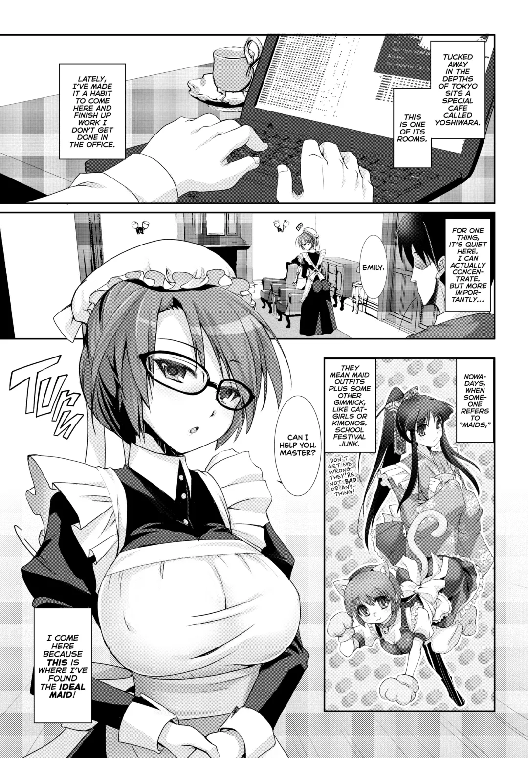 [Kouki Kuu] Classical Maid wa Fuku no Shita ni Sukebe o Kiteiru Mono da -MasPet Emily- | That Prim and Proper Maid Exterior Is Hiding Something Big... (decensored) Fhentai - Page 2