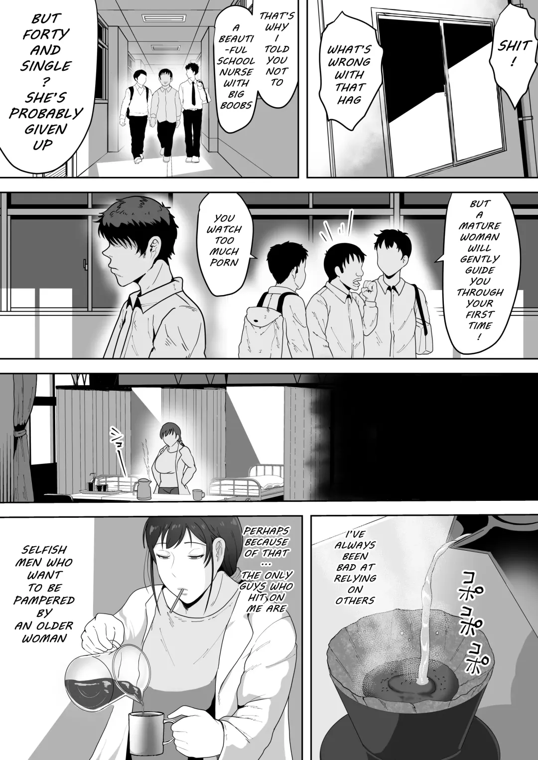 [Si-man] Hoken no Sensei Shinobu, 37 Sai, K-Cup ~Sei ni Mezameta Toshima no Mesu~ | School Nurse Shinobu, 37 Years Old, K-Cup - A Mature Woman Awakening to Her Sexuality Fhentai - Page 3
