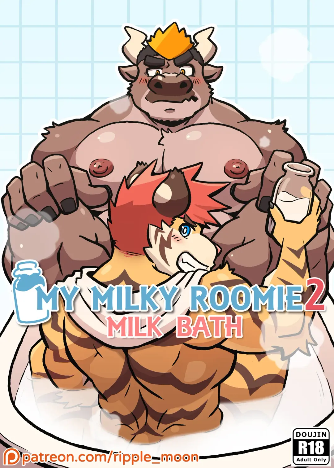 [Ripple Moon] My Milky Roomie 2: Milk Bath Fhentai - Page 1
