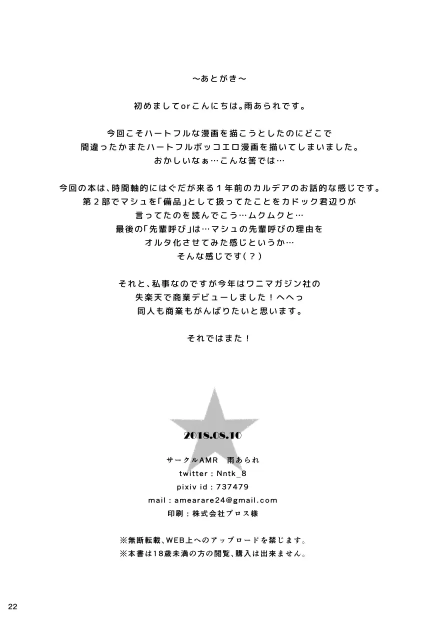 [Ame Arare] Zenbu Mash ga Waruin da. | It's all Mash's Fault! Fhentai - Page 21