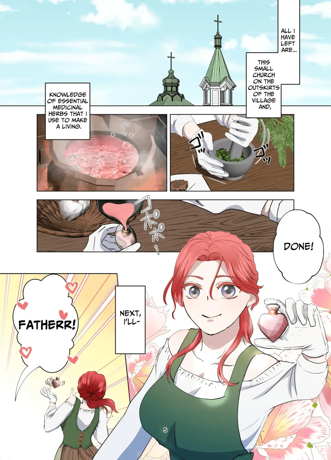 Yomeki okure-mura Musume wa Shinpu-sama no Dekiai kara nige rarenai | Village Woman Who Missed Her Chance At Marriage Cannot Escape From The Infatuated Priest Fhentai - Page 6