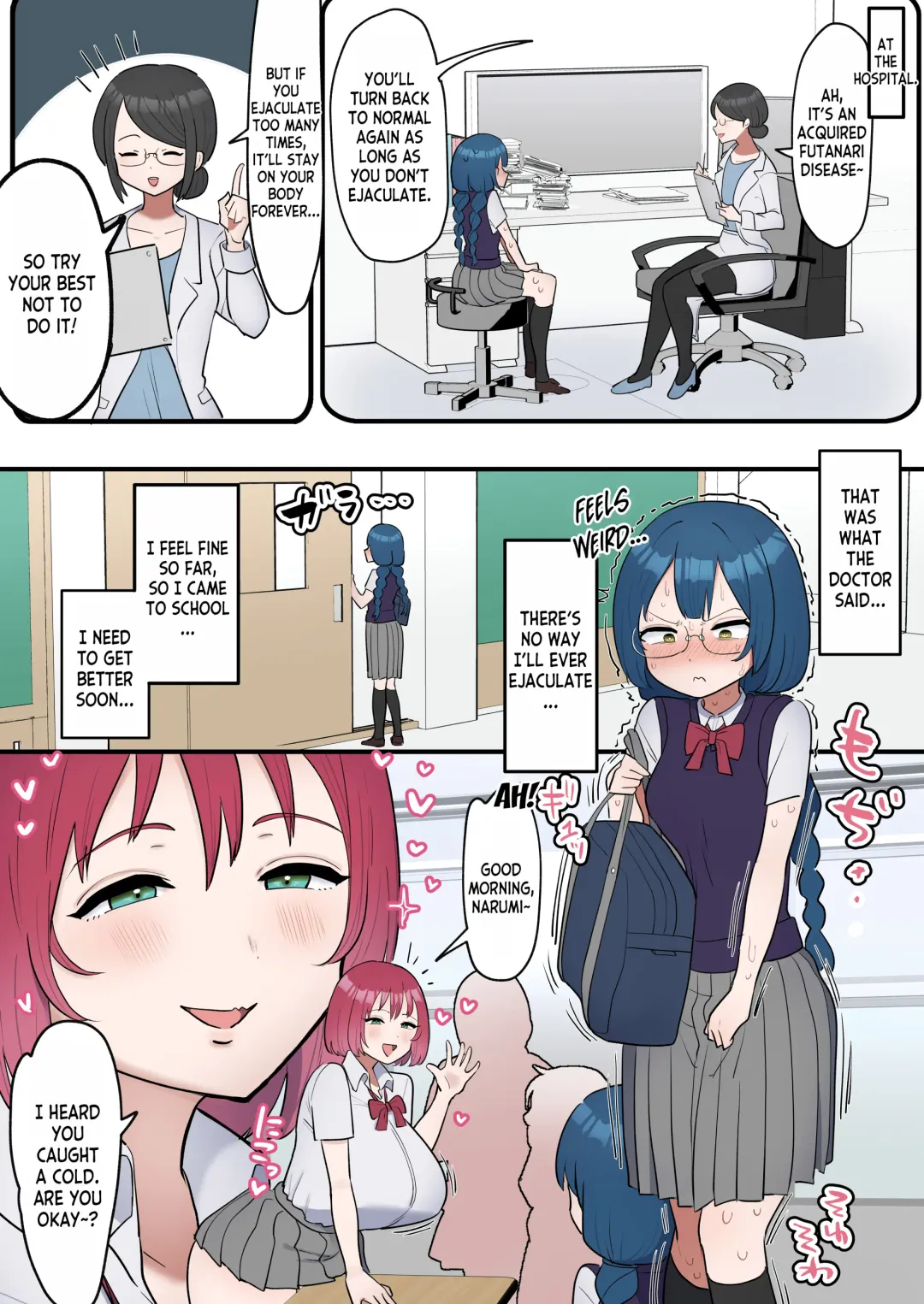 [Fence 14] Totsuzen Chinpo ga Haete Shimatta Majime Joshi, Tomodachi to Koubi Suru | The Serious girl Suddenly Grows a Dick and Fucks Her Friend Fhentai - Page 4