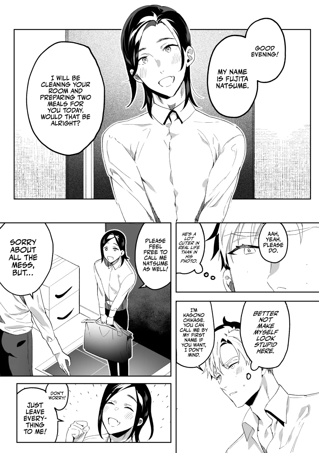[Shikino Ito] Senzoku Maid no Natsume-kun ~Nama Onaho Maid-kun to Raburabu Ecchi~ | My Personal Maid Natsume Fhentai - Page 6