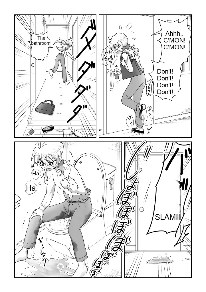 [Tourou] Otoile Gaman Dekinakute Naiteru Ao-chan mo Kawaii yo!! | Crying Because She Can't Stand the Toilet. Ao-chan is Very Cute. Fhentai - Page 3