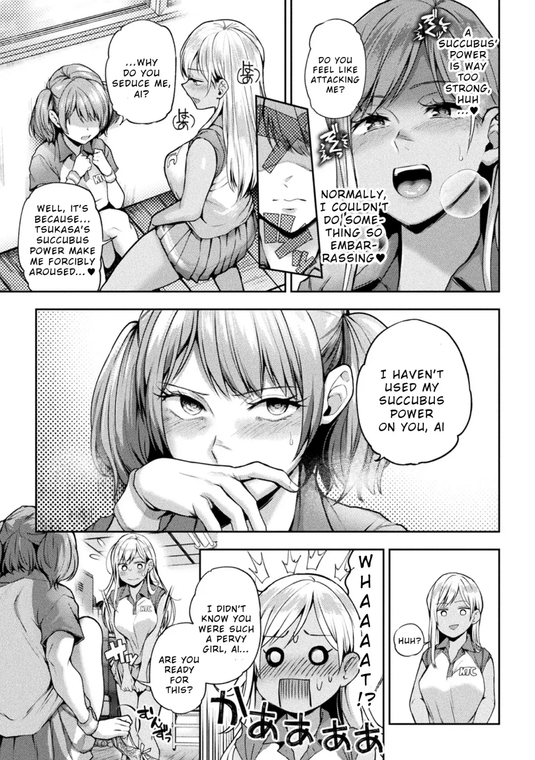 [Harusame - Nagashiro Rouge - Wakadori Nikomi] 2D Comic Magazine Succubus Yuri H Vol. 1 Fhentai - Page 59