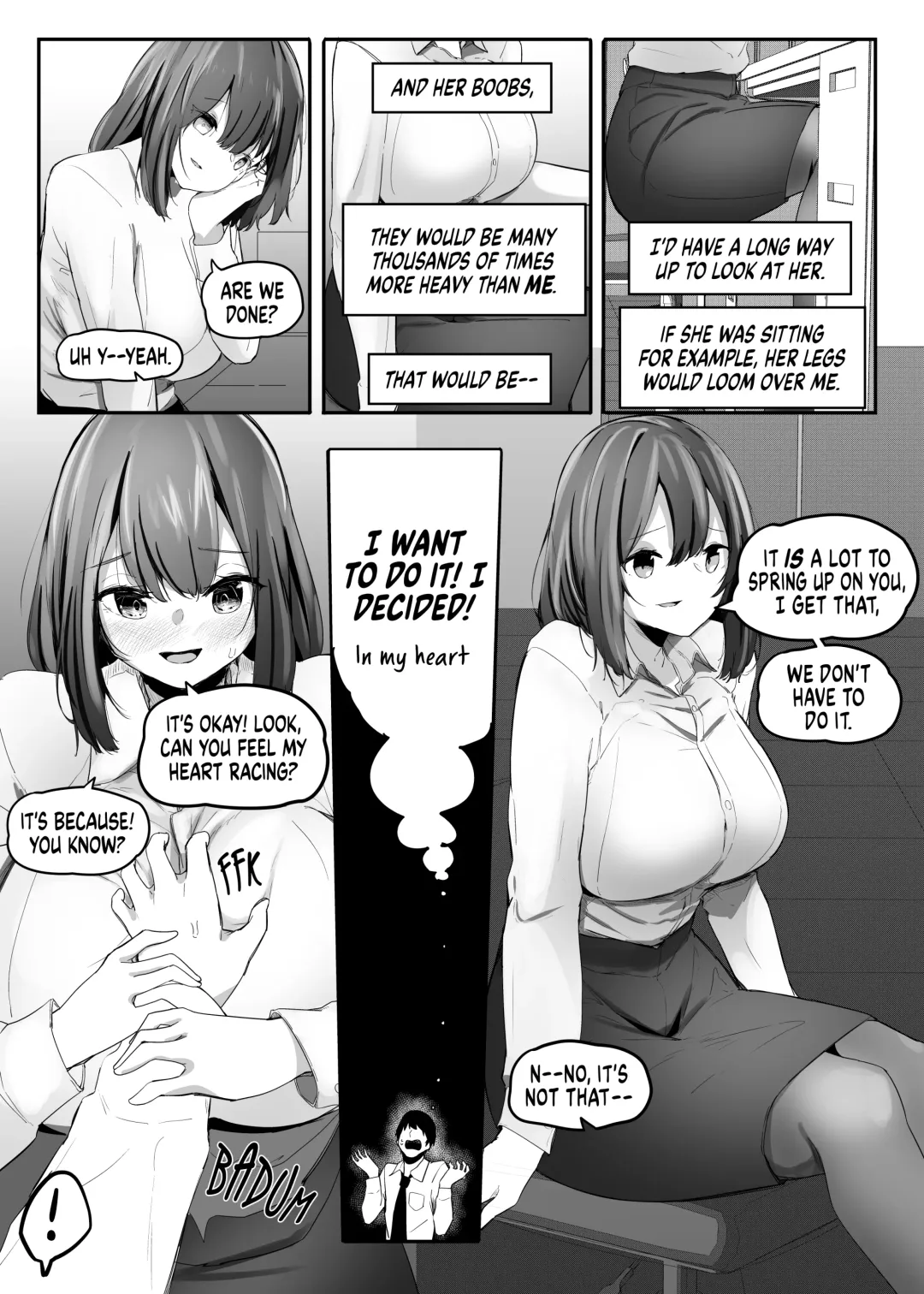 [Marushamo] Ore no Seiheki ga Kouhai ni Baretara Kouhai mo Onaji Seiheki datta | She Knows My Sexual Secret Fhentai - Page 8
