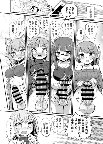 [Magifuro Konnyaku] Ironna Futanari Musumetachi Fhentai - Page 8