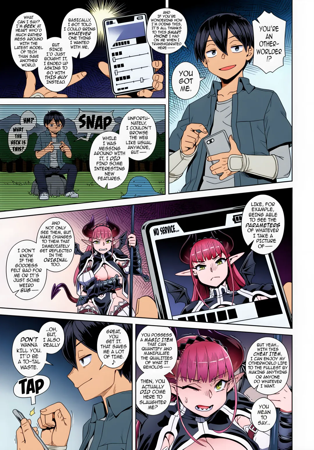 [Kousuke] Ero Smapho de Maou (Last Boss) Kouryaku | Defeating the Demon Lord (Last Boss) with a Lewd Smart Phone (uncensored) Fhentai - Page 5