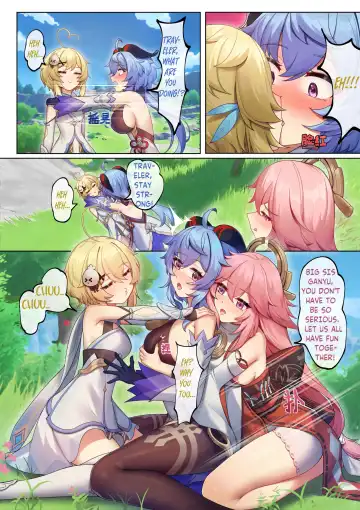 Teyvat ni Teni Shitara, Chimyaku Ijou de Minna Les ni Nacchatta | When I was Teleported to Teyvat, A Ley Line Disorder Turned Everyone into Lesbians (decensored) Fhentai - Page 10