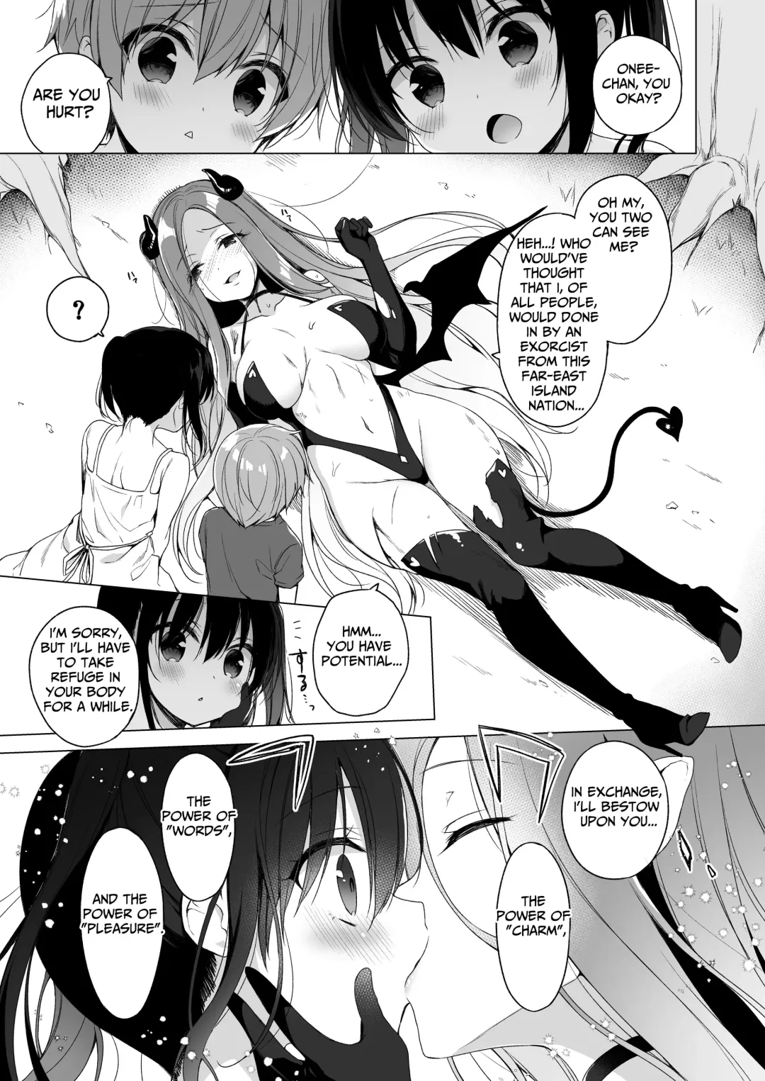 [Ichiri] Succubus-kei Onee-chan wa Misetagari | Succubus-type is an Exhibitionist Fhentai - Page 3