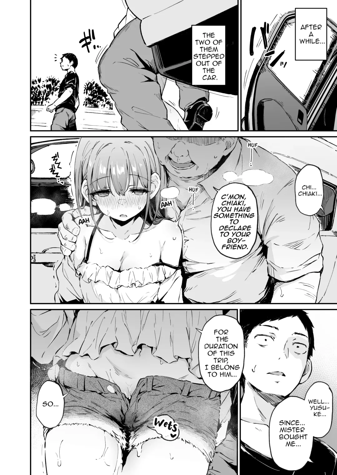 [Hitoi] Enkou Kanojo to Kengakukai 2 | Guided tour to my girlfriend's paid date 2 Fhentai - Page 9