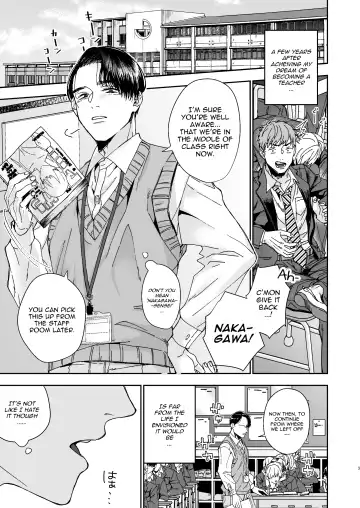 [Kyomu] Yarichin Kyoushi no Ore ga Seito ni Choukyou Sarete Mesu Ochi nante Suru Wake Nai!? | No way a Playboy Teacher like me could get Sexually Disciplined and Femcorrupted by my Student! Fhentai - Page 3