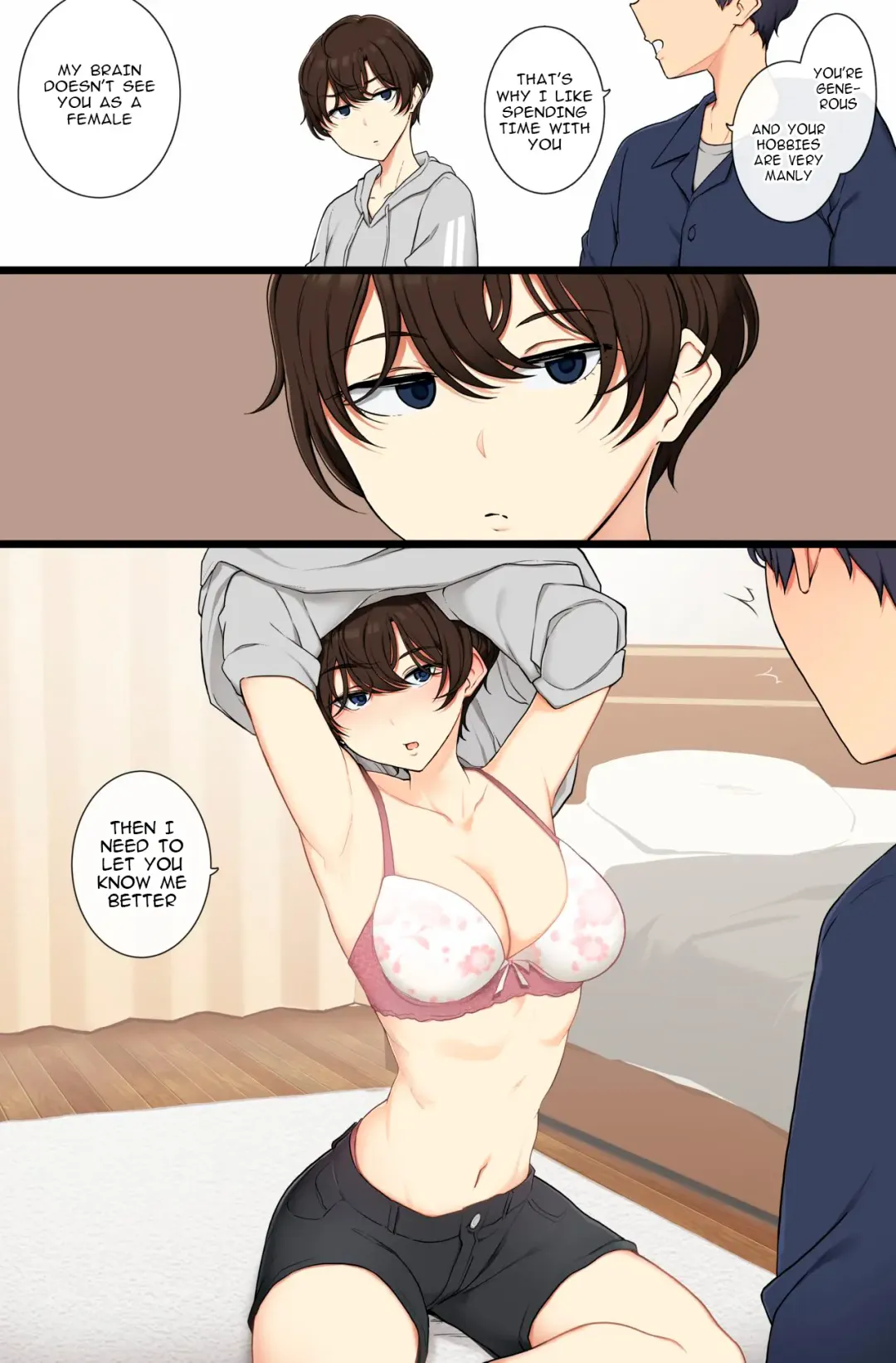 [Wakamatsu] Onnanoko Atsukai Shinai to Mesu Dearu Koto o Wakarasetekuru Boyish Joshi | A boyish girl who will show you that she is female if you don't treat her like one Fhentai - Page 2