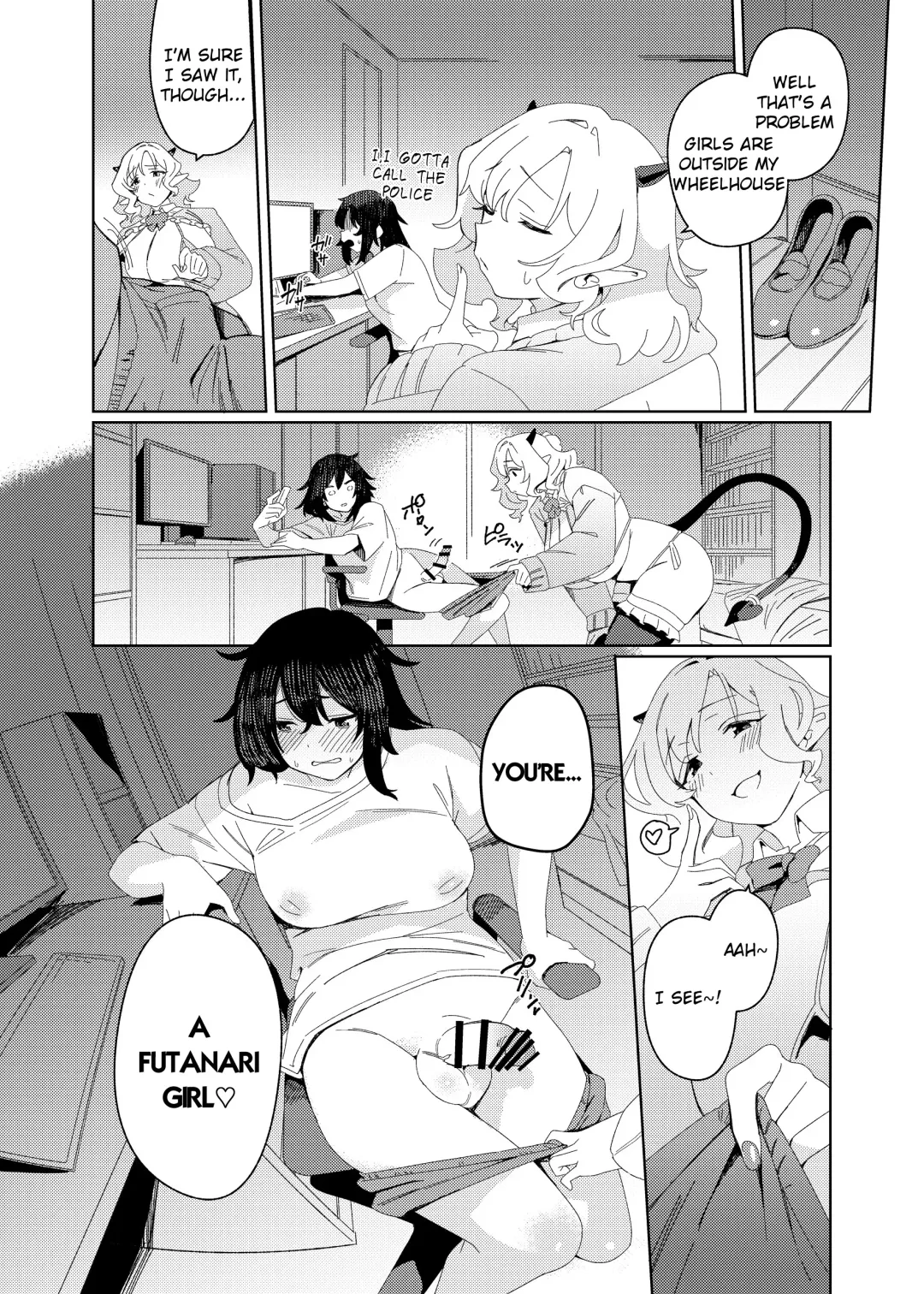 [Momo No Suidousui] Gal Succubus to Futanari Neet Fhentai - Page 7