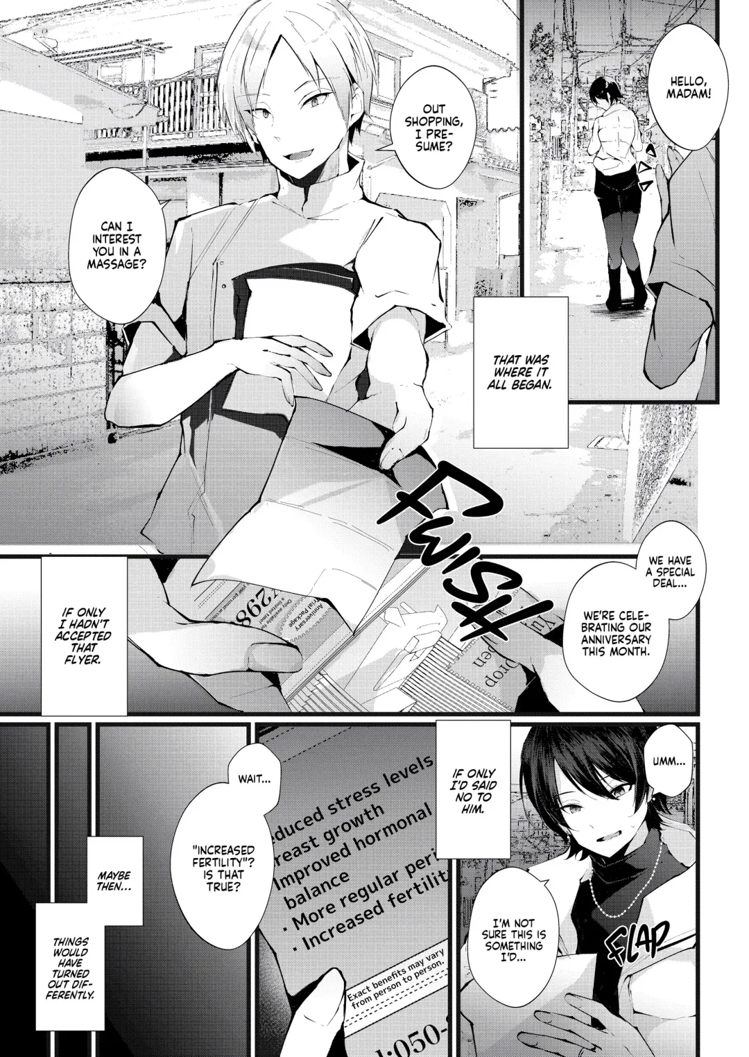 [Fujisaki Fujiko] Kakkou no Rakuin ~Ninkatsu Kyonyuu Hitozuma ga Biyaku Jirashi Massage ni Kokomo mo Karada mo Ochiru made~ _ The Mark of the Cuckoo Fhentai - Page 4