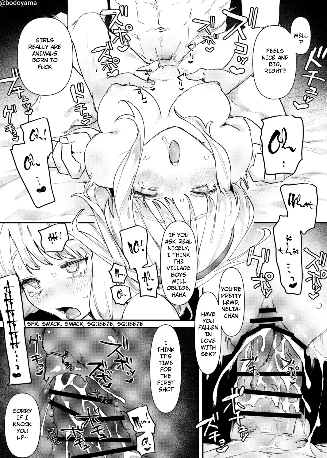 [Bodoyama] Kuso Kizoku ni hamerareru Inaka Musume | A Country Girl Gets Impregnated by a Bastard Noble Fhentai - Page 6
