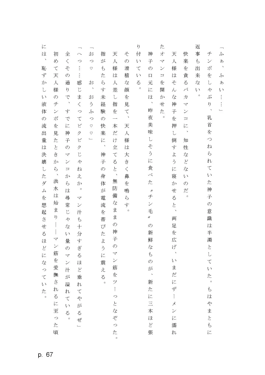 【激悪スタジオ】神子、ブザマなる変貌。【エロライトノベル】（novel）（AI使用） Fhentai - Page 67