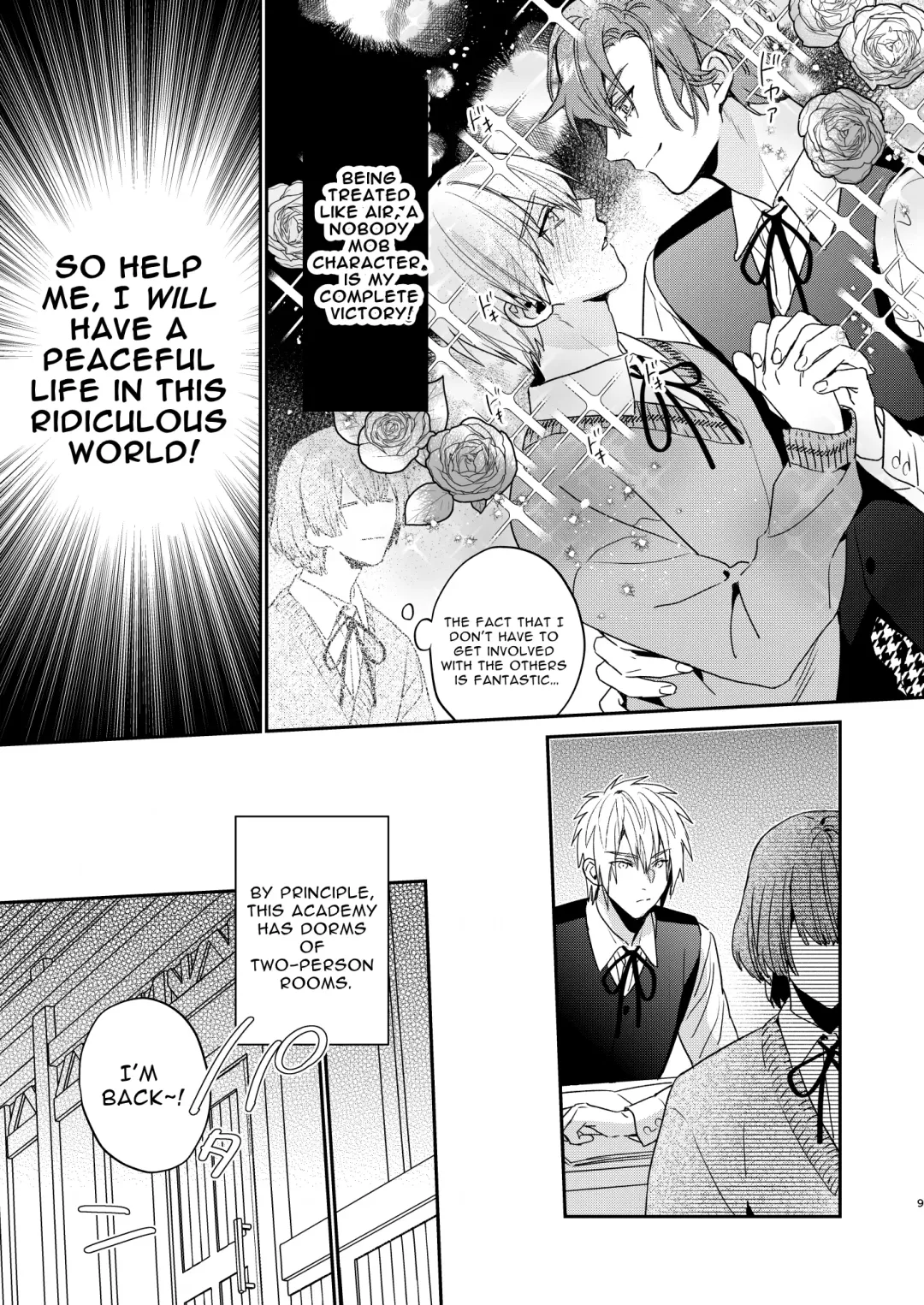 [Oova Akiru] Tensei Mob wa BL-gee no Sekai de Hamerare Kouryakusaremashita!? | Sex with the Love Interest! But I'm an NPC! 1 Fhentai - Page 9