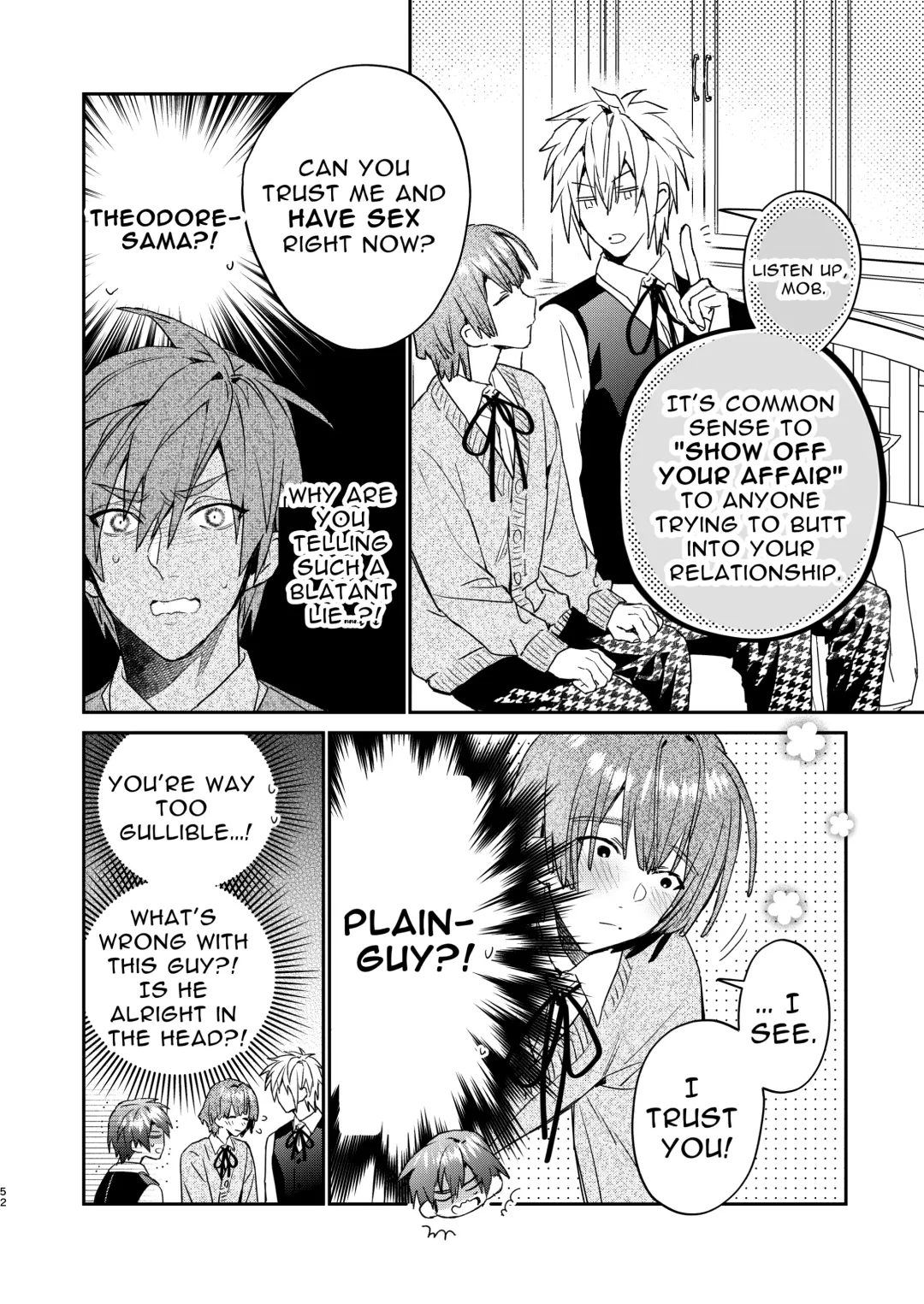 [Oova Akiru] Tensei Mob wa BL-gee no Sekai de Hamerare Kouryakusaremashita!? 2 | Sex with the Love Interest! But I'm an NPC! 2 Fhentai - Page 52