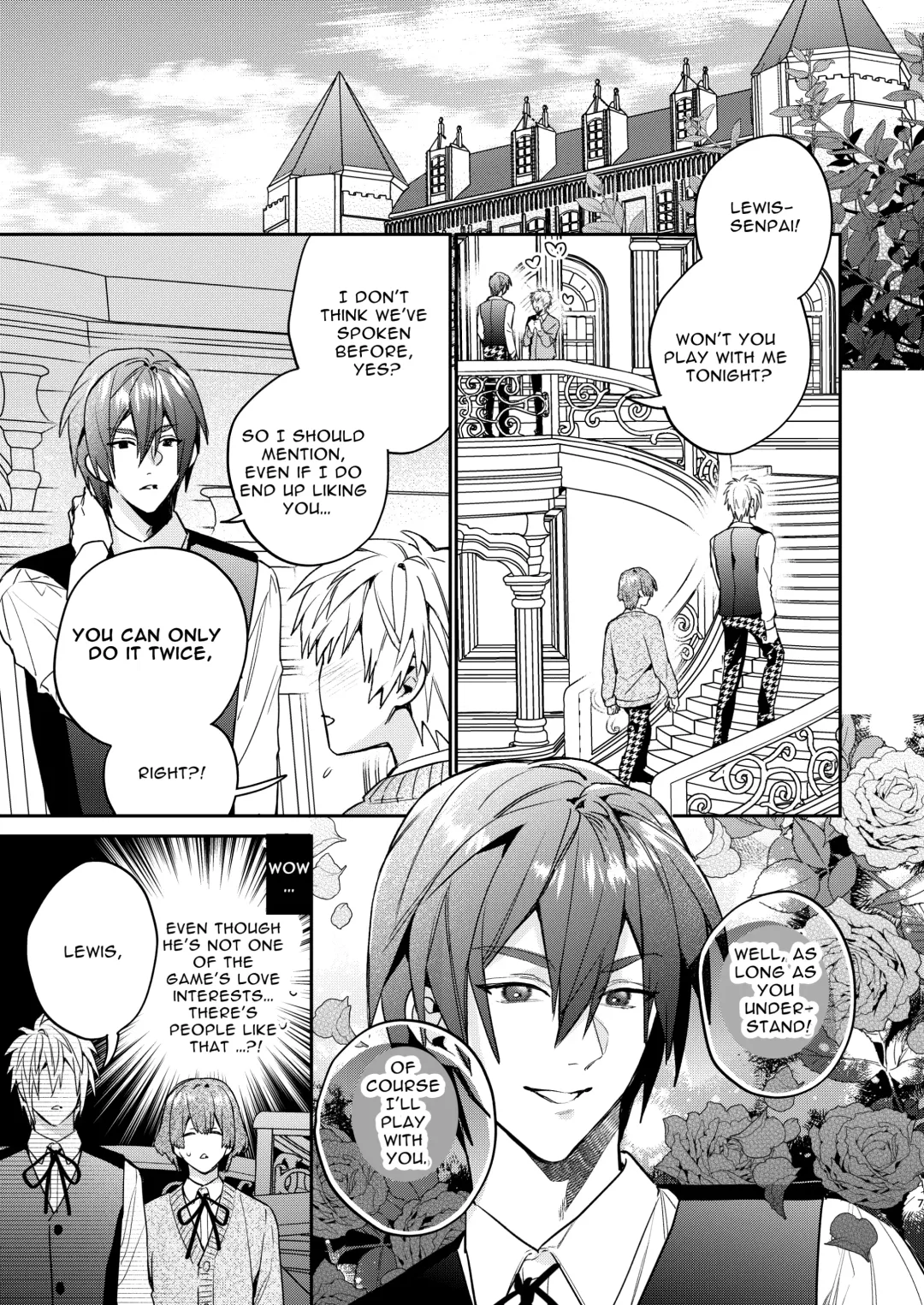 [Oova Akiru] Tensei Mob wa BL-gee no Sekai de Hamerare Kouryakusaremashita!? 2 | Sex with the Love Interest! But I'm an NPC! 2 Fhentai - Page 7