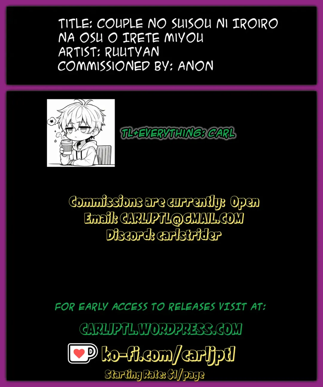 [Ruutyan] Couple no Suisou ni Iroiro na Osu o Irete Miyou Fhentai - Page 37