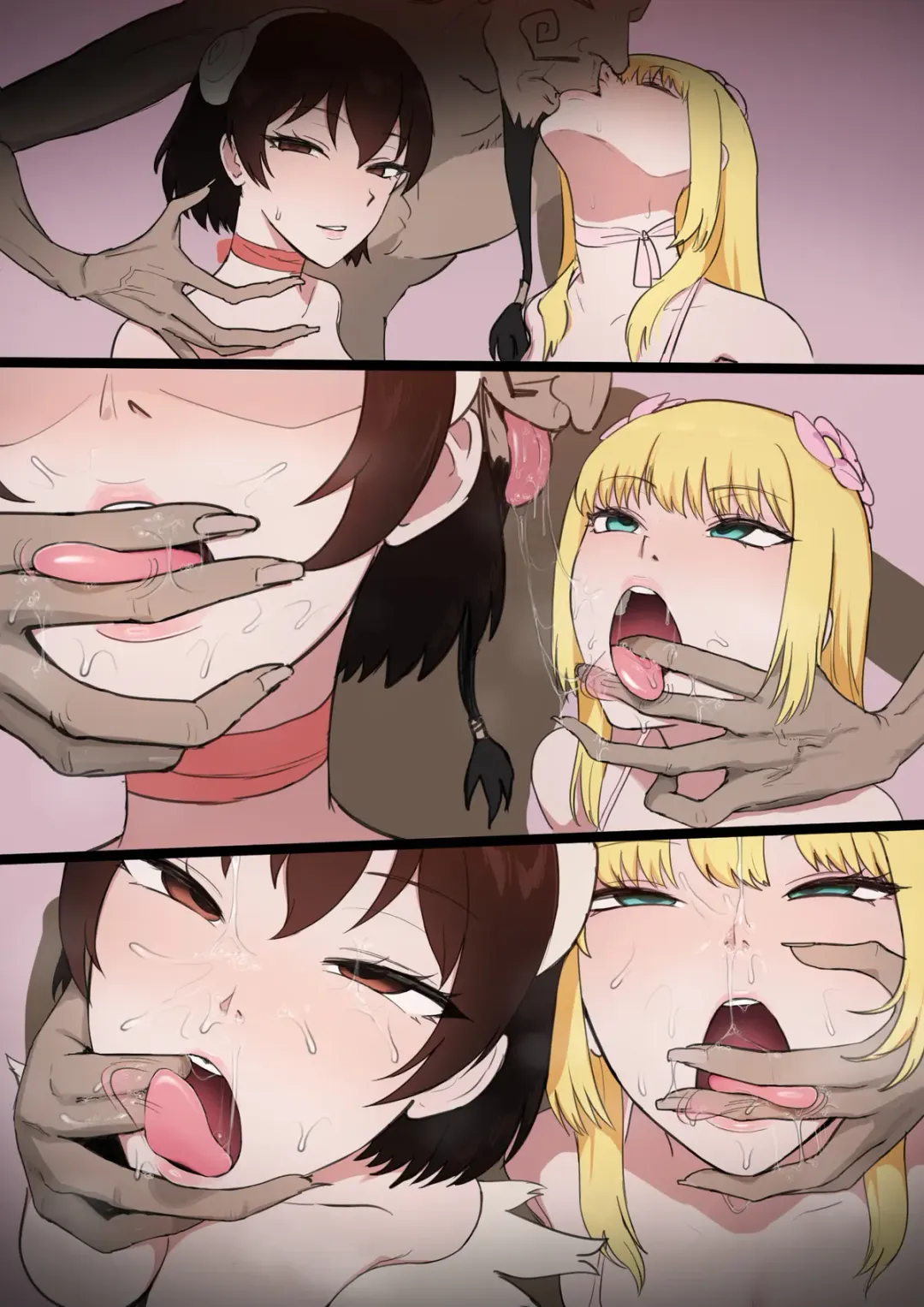 [Giga] Kohaku x Yuzuriha Ibara ni Toraerare Seishori Tsuma ni Fhentai - Page 10