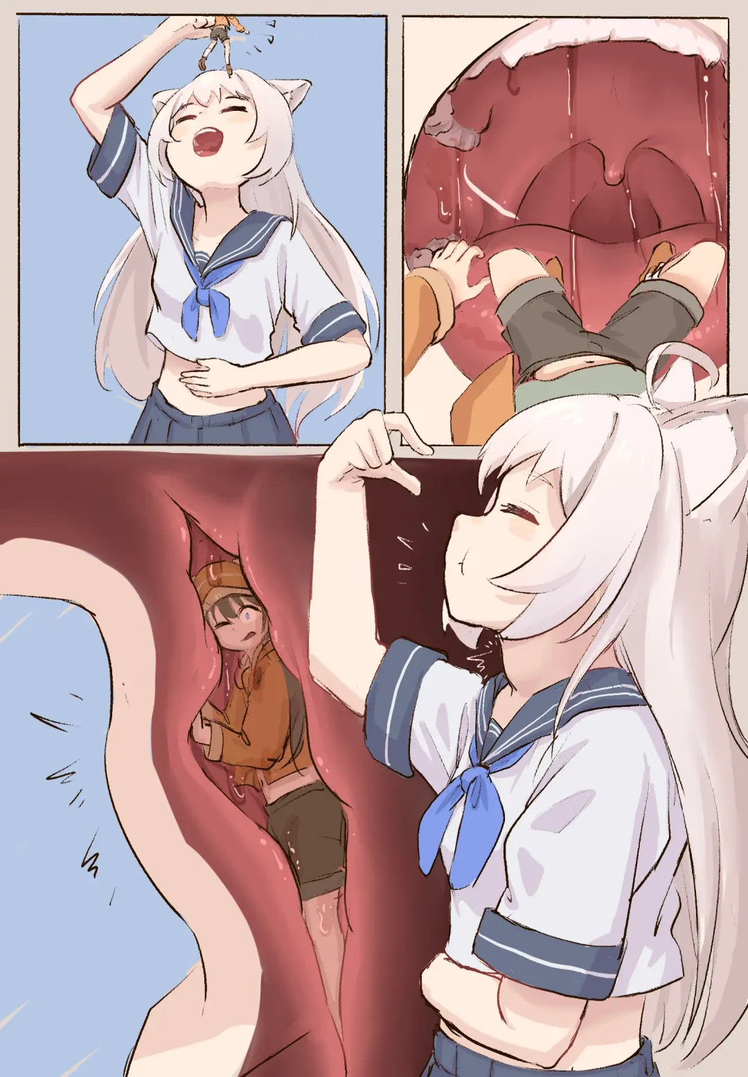 White cat's small meal Fhentai - Page 2