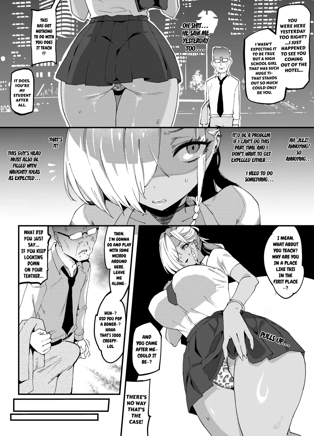 [Poccora] Mucchiri Dekkai Tsuyo Tsuyo Bitch Gal o Wakaraseru | Making the Tall Plump Tough Bitch Gal understand her Place Fhentai - Page 9