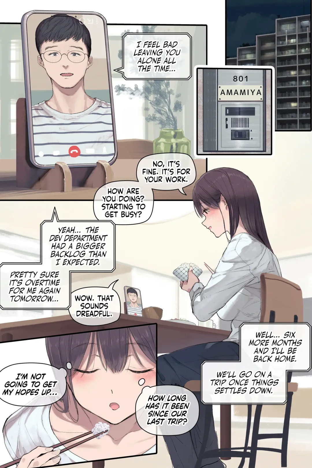 [Yomoda Yomo] Intelli Hitozuma Amamiya Touko Sensei no Hatsujou | Touko Amamiya: Wife, Scholar, Professor in HEAT (decensored) Fhentai - Page 14