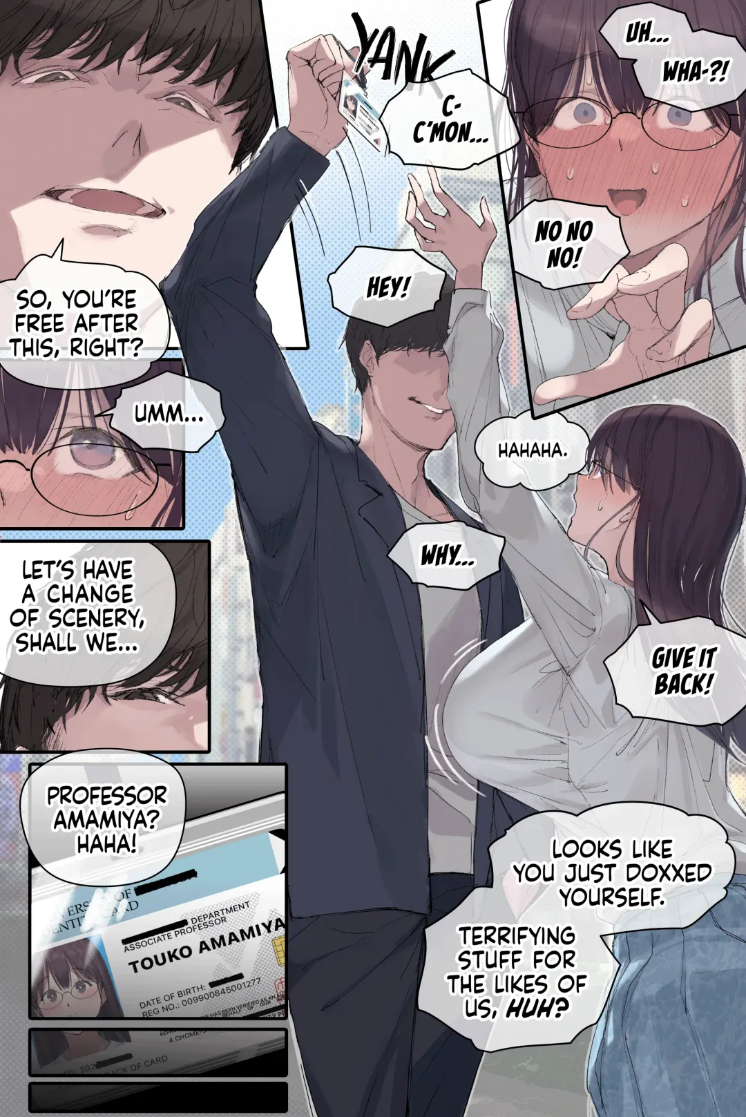 [Yomoda Yomo] Intelli Hitozuma Amamiya Touko Sensei no Hatsujou | Touko Amamiya: Wife, Scholar, Professor in HEAT (decensored) Fhentai - Page 22