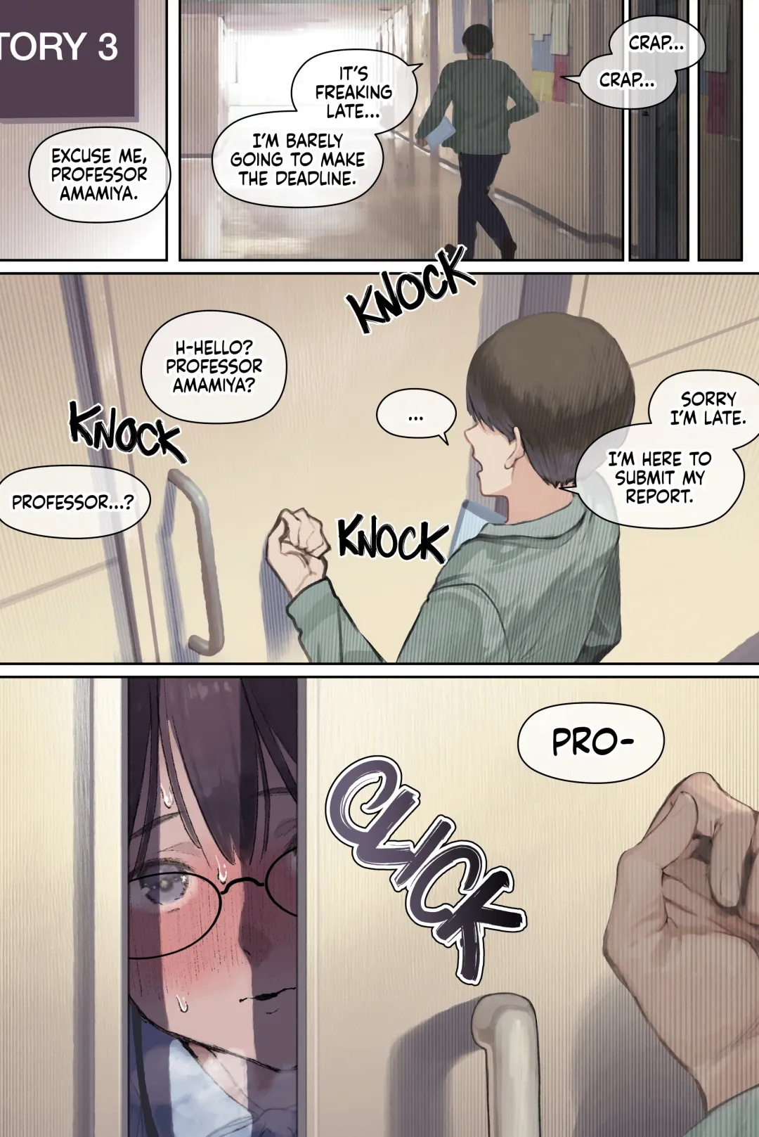 [Yomoda Yomo] Intelli Hitozuma Amamiya Touko Sensei no Hatsujou | Touko Amamiya: Wife, Scholar, Professor in HEAT (decensored) Fhentai - Page 57