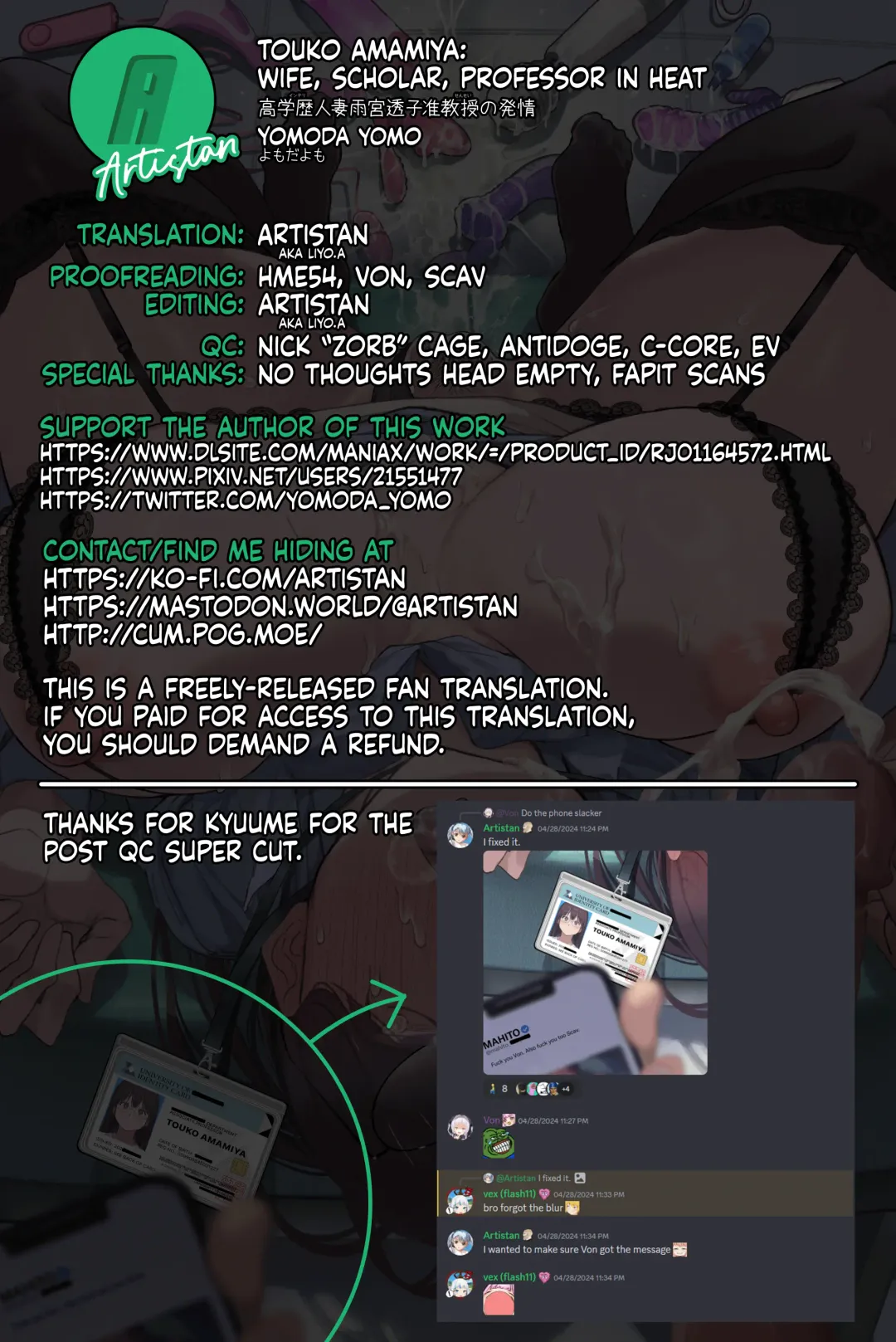 [Yomoda Yomo] Intelli Hitozuma Amamiya Touko Sensei no Hatsujou | Touko Amamiya: Wife, Scholar, Professor in HEAT (decensored) Fhentai - Page 82