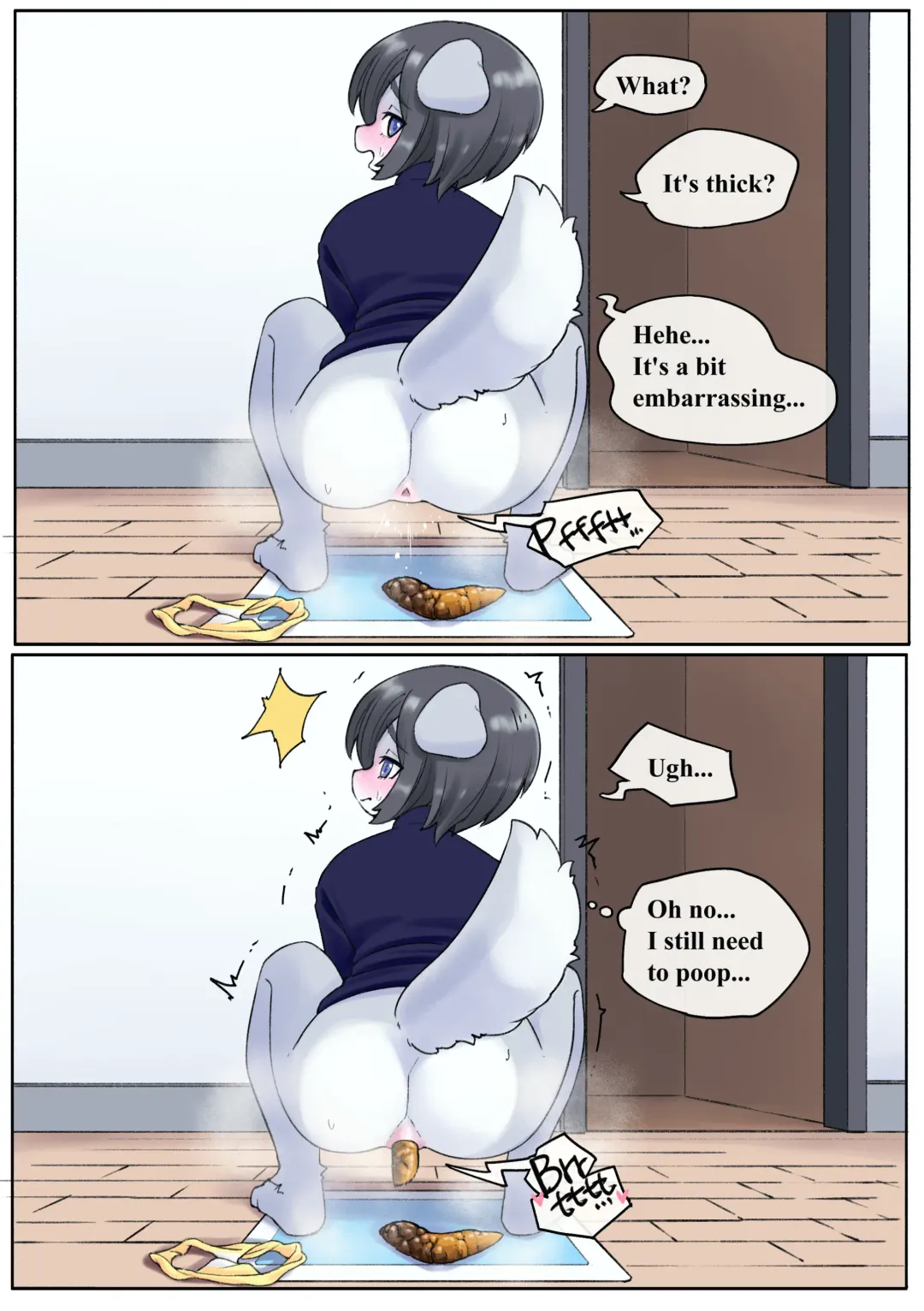 [Uno Usaya] Dog Lady Showing Poop Fhentai - Page 4