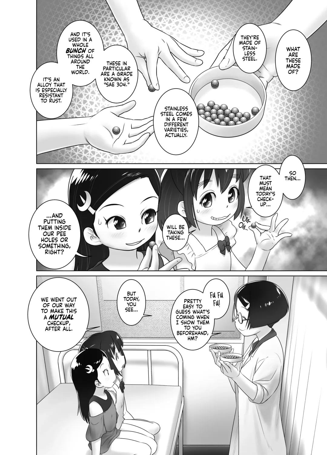 [Ogu] Hokenshitsu no Oshikko Sensei - Mone to Tomo-chan no Koudou Nyoudou Shinsatsu no Hi | Oshikko Sensei, School Nurse - Mone and Tomo-chan's Mutual Urethral Checkup! (decensored) Fhentai - Page 7