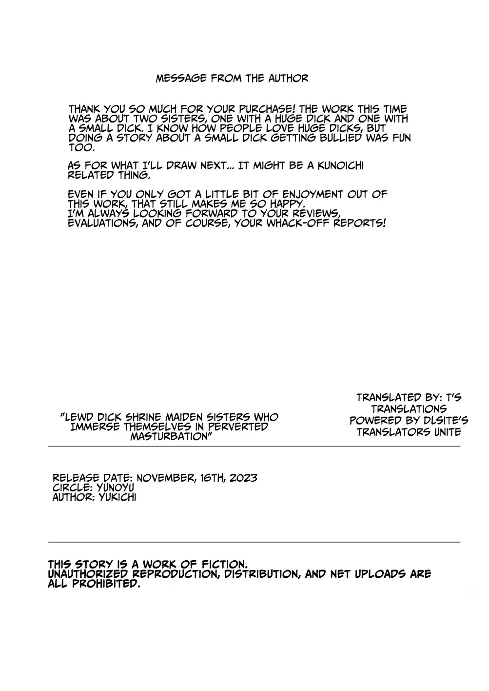 [Yukichi] Hentai Senzuri Zanmai Dosukebe Sao Miko Shimai | 沉迷於變態手淫的淫蕩神社巫女姐妹 Fhentai - Page 54