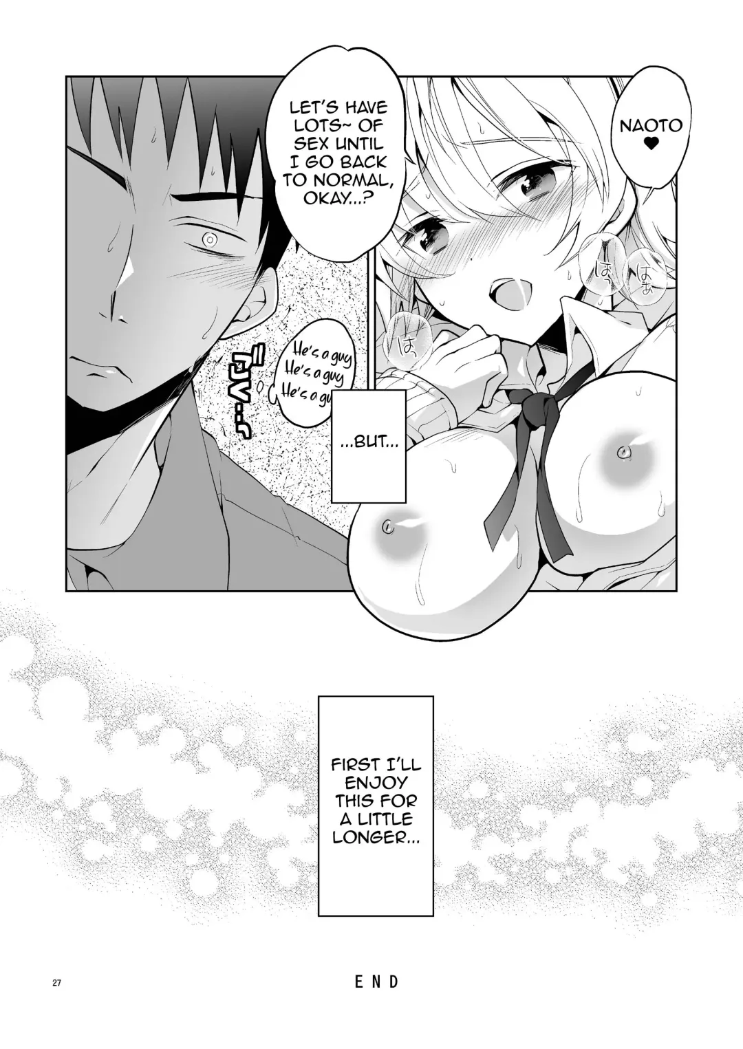 [Matsumoto Mitohi.] Q.N.A. Kyuu ni Nyotaika shita node Otoko Tomodachi to Self AV Totte mita. Fhentai - Page 27