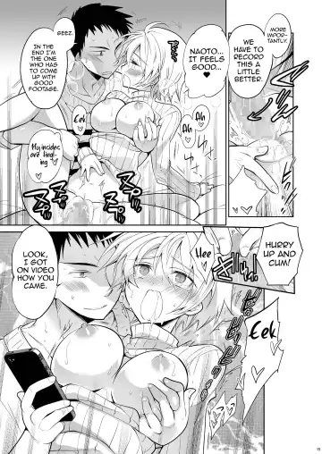 [Matsumoto Mitohi.] Q.N.A. Kyuu ni Nyotaika shita node Otoko Tomodachi to Self AV Totte mita. Fhentai - Page 15