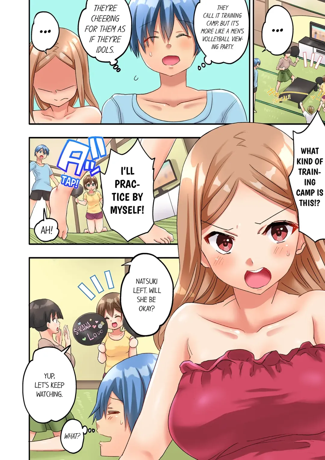 [Kazutaro] Hitozuma Volley-bu no Asedaku SEX ~Shower Abinagara Mitchaku Shichau? 1-3 | Married Women's Volleyball Club Sweaty Sex - We're Being Glued Together While Taking A Shower? 1-3 Fhentai - Page 55