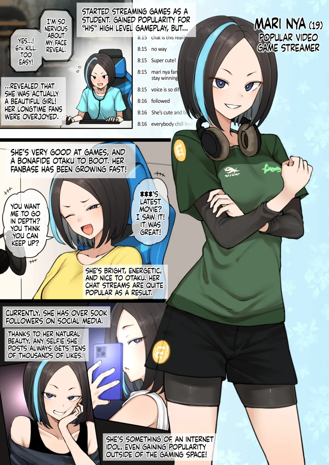 [Terasu Mc] Popular Game Streamer's Sexual Affair Fhentai - Page 1