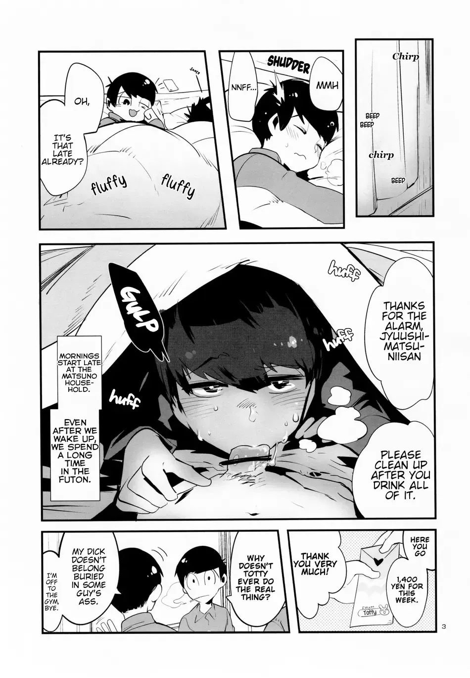 [Tellmin] Nikubenki no Juushimatsu-kun ni wa Taisetsuna Yume ga Arimasu Fhentai - Page 5