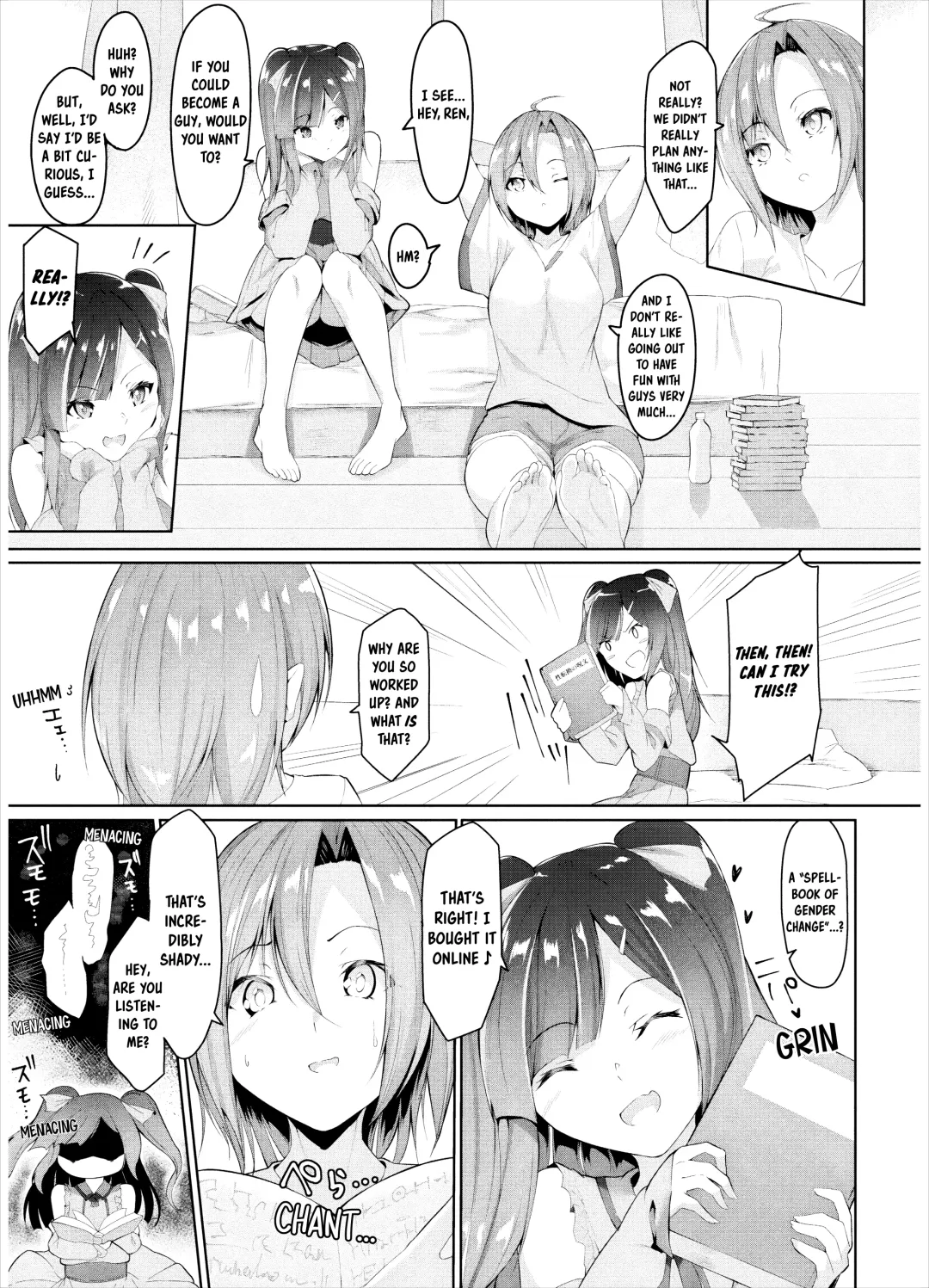 [Random] Change!? ~Seitenkan no Jumon~ | Change!? ~The Gender Swap Spell~ Fhentai - Page 3