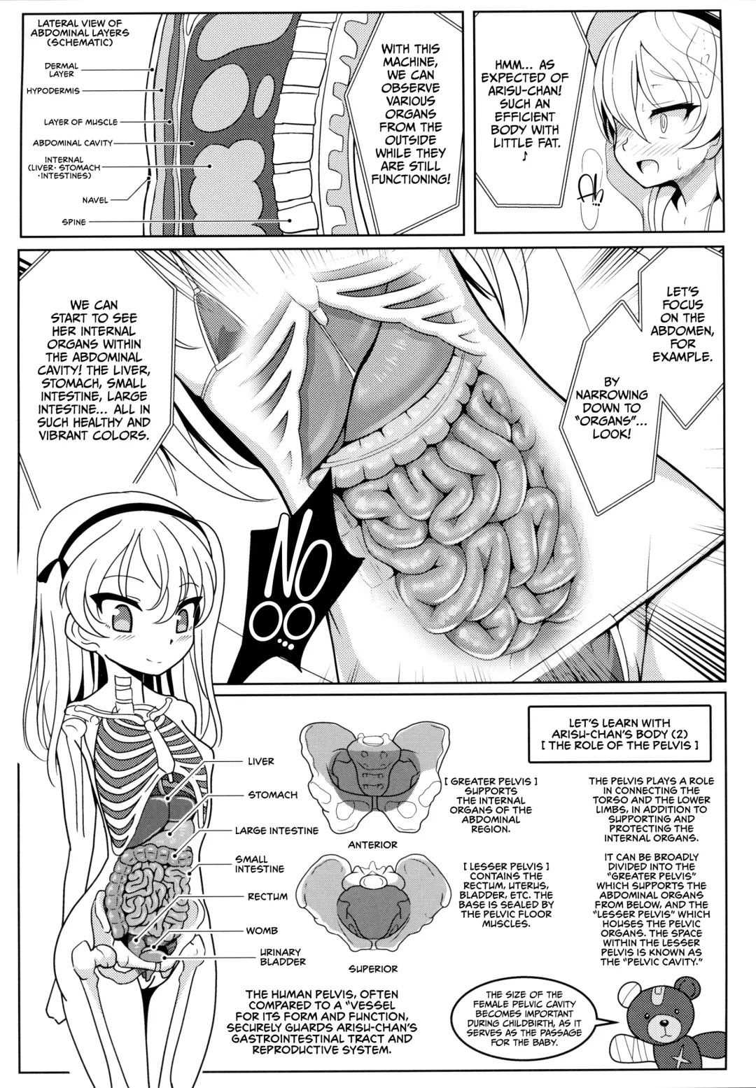 [Sekai Saisoku No Panda] Shimada Arisu-chan de Manabu Onnanoko no Jintai "Kotsuban Hen" Jou | Learning About the Female Body with Shimada Arisu-chan <Pelvic Edition> Part 1 Fhentai - Page 11