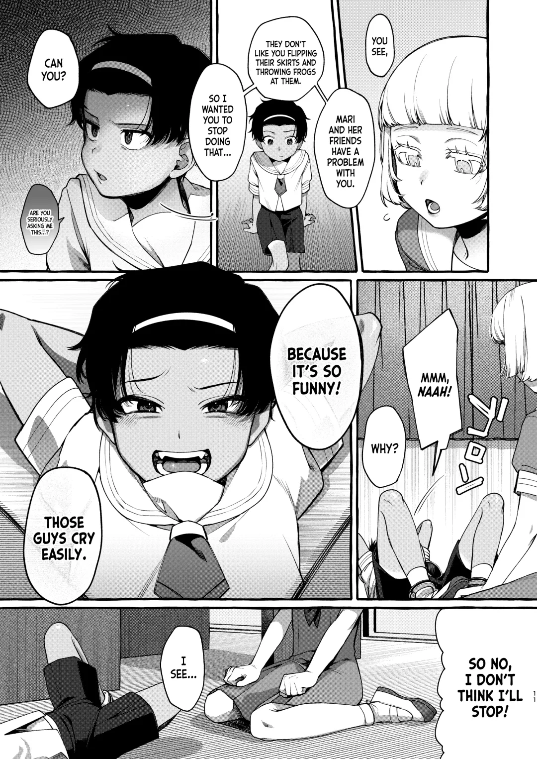 [Sugoku Zako] Ijimekko o Wakarasete Onnanoko ni Suru made｜Teaching the Bully a Lesson Until He Turns Into a Girl Fhentai - Page 11