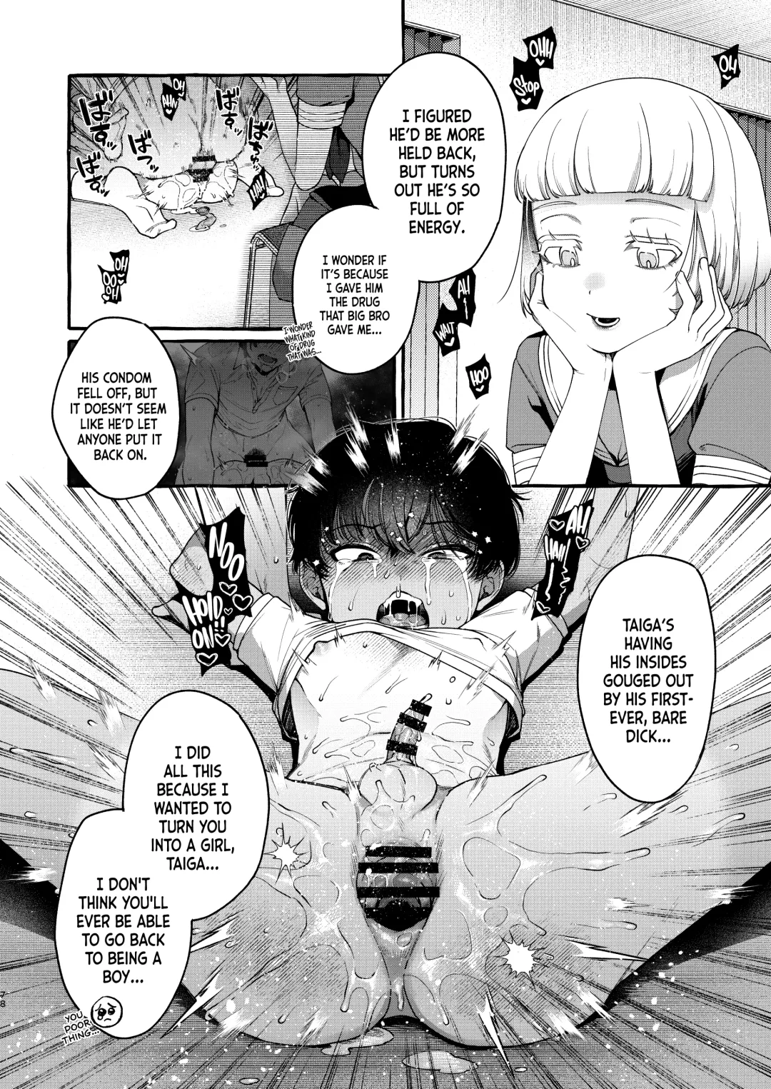 [Sugoku Zako] Ijimekko o Wakarasete Onnanoko ni Suru made｜Teaching the Bully a Lesson Until He Turns Into a Girl Fhentai - Page 78